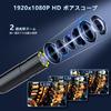 SKYBASIC Industrial Endoscope Camera Fiberscope HD Digital Borescope LCD Monitor Snake Camera with 8 LED Lights IP67 Waterproof Rechargeable 10M Cable