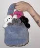Cartoon Bear Pendant Keychain Plush Dolls Fashion Bag Ornaments Keyring for Keys