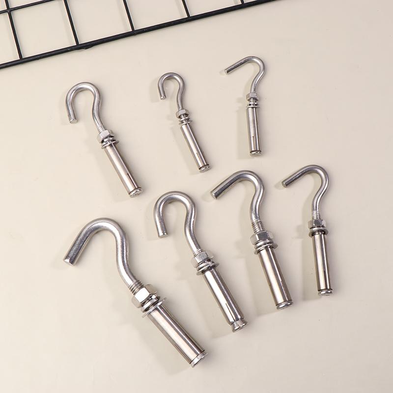 2 Stück M6 M8 M10 M12 304 Edelstahl Expansionshaken Betonwandankerbolzen Becher Geschlossen Federöffnung Hülse Befestigungselement