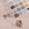 24 Compartments Clear Stackable Plastic Storage Boxes with Adjustable Dividers for Beads Crafts Jewelry Fishing Tackle