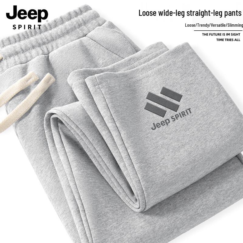 

JEEP SPIRIT Men s 2025 Loose Fit Straight-Leg Casual Pants 3XL