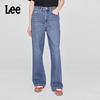 Medium Blue Washed 428 Lazy Pants, High-Waisted Women's Slimming Wide-Leg Jeans