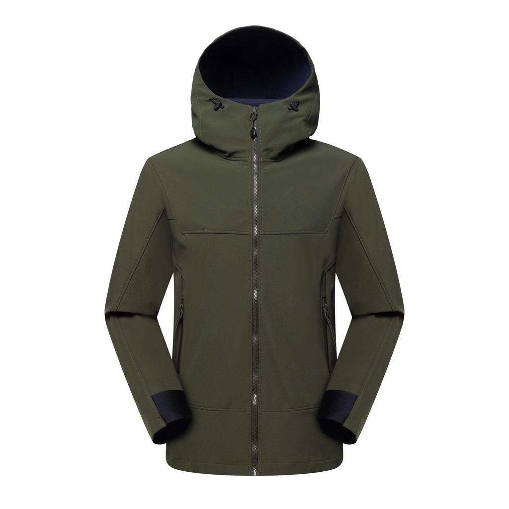 Unisex Softshell Windbreaker: Windproof, Waterproof, Fleece-Lined Jacket for Autumn/Winter