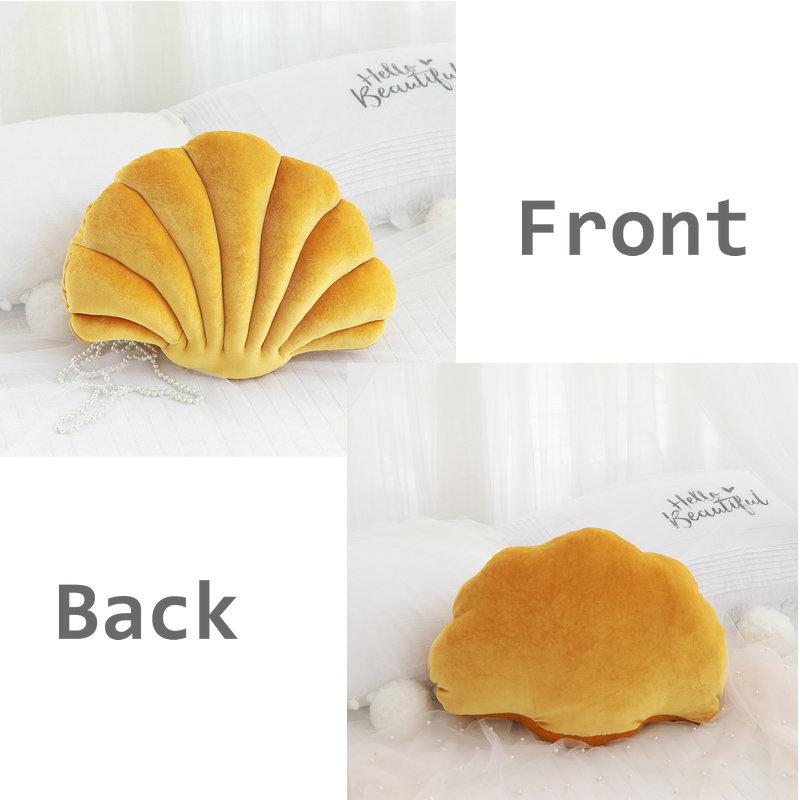 Fairy Home Luxury Decor Shell Pillow Princess'S Fantastic Velvet Pillow Sea Shell Home Decor Bed Sofa Cushion Decoration Gift