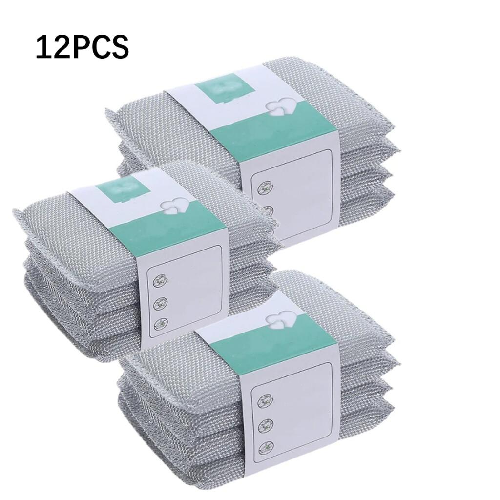 Ocelový drát Houba na mytí nádobí Oboustranná čisticí houba Nepřilnavá olejová kuchyňská utěrka na nádobí Opakovaně použitelný domácí čisticí nástroj