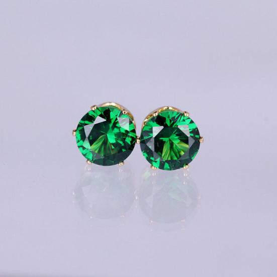 Bijoux Femme Zircone CZ Oreille Cadeau Mariage Boucles d'oreilles Puces Élégantes Cubiques