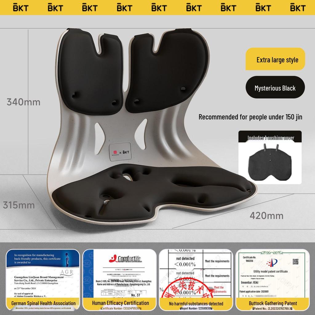 Ergonomic Lumbar Support Backrest Cushion for Long Sitting
