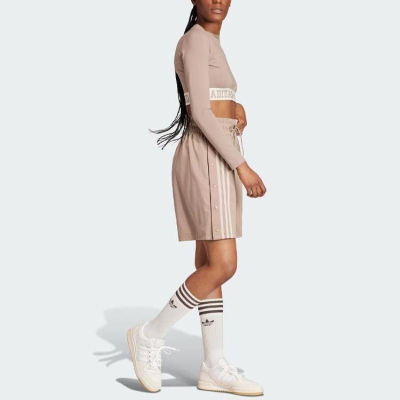 adidas Maglietta Grafica Originals Neutral Court Donna Top Rosa Marrone IS5267