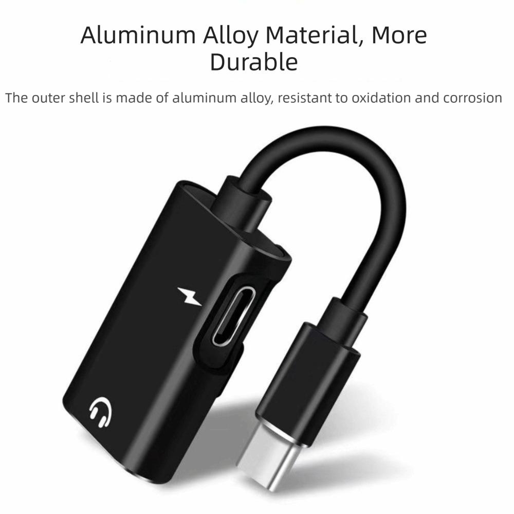 Clear Sound Type C to 3.5mm Adapter Female to Male Audio Converter Cable Music Listening