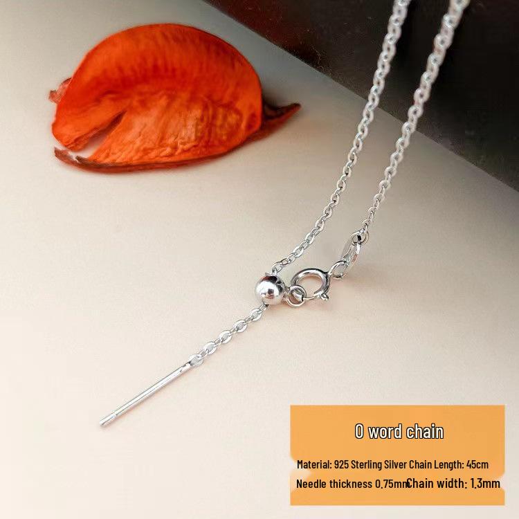 

Регулируемый чокер из стерлингового серебра 925 пробы в стиле иглы с цепочками O-link, коробочной и с круглыми бусинами 1.3 Polished O-Link Choker