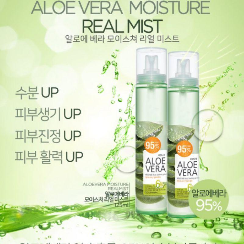 FRUIT OF THE EARTH Aloe Vera Moisture Real Soothing Gel Mist, 1pc, 125ml