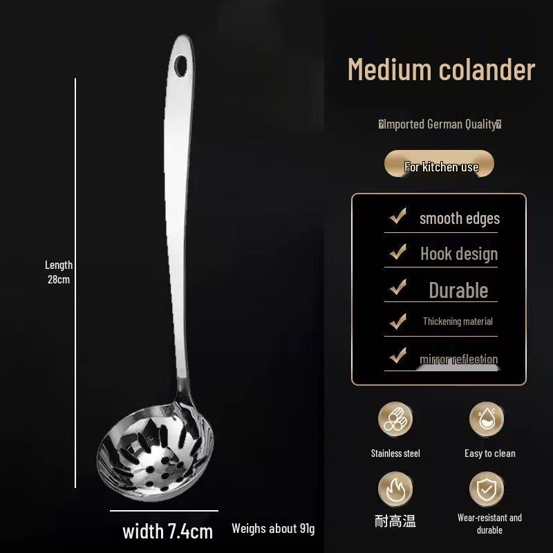 Duża chochla ze stali nierdzewnej z długim uchwytem – uniwersalne narzędzie kuchenne do zup, gorących potraw i nie tylko