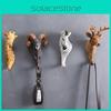 Modern Resin Animal Wall Hooks For Home Office Decor With Giraffe Zebra Designs