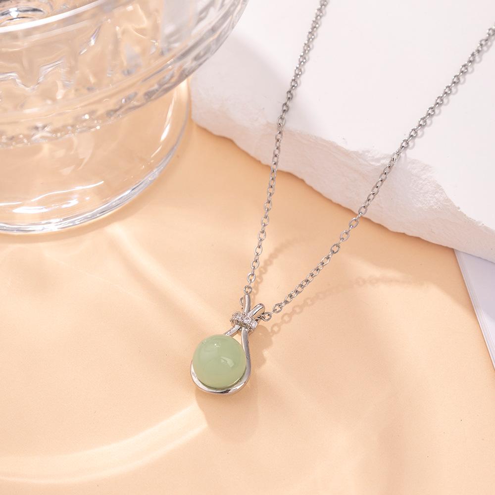 Kadın Lüks Titanyum Çelik Kolye Ucu Klavikula ve Uzun Kazak Kolyesi - Niş Tasarım