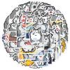 50 Cartoon Husky Emoticon Pack Doodle Stickers Creative Animal Stickers Water Cup Computer Waterproof Decorative Stickers
