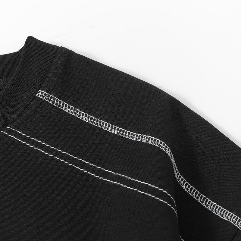 Men's Gray Short-Sleeve T-Shirt Set: Rebellious, Handsome, High-End Summer Casual Sportswear.