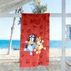 Bluey Adventures Beach Towel Super Soft Microfiber Quickdry Fabric Comfortable Lightweight