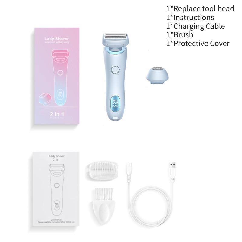 Electric Shaver Ladies Trimmer Hair Remover Pain Free Versatile Usb Powered Gift