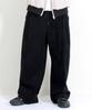 Deumakeu Corduroy Real Wide One-Pleat Pants Black