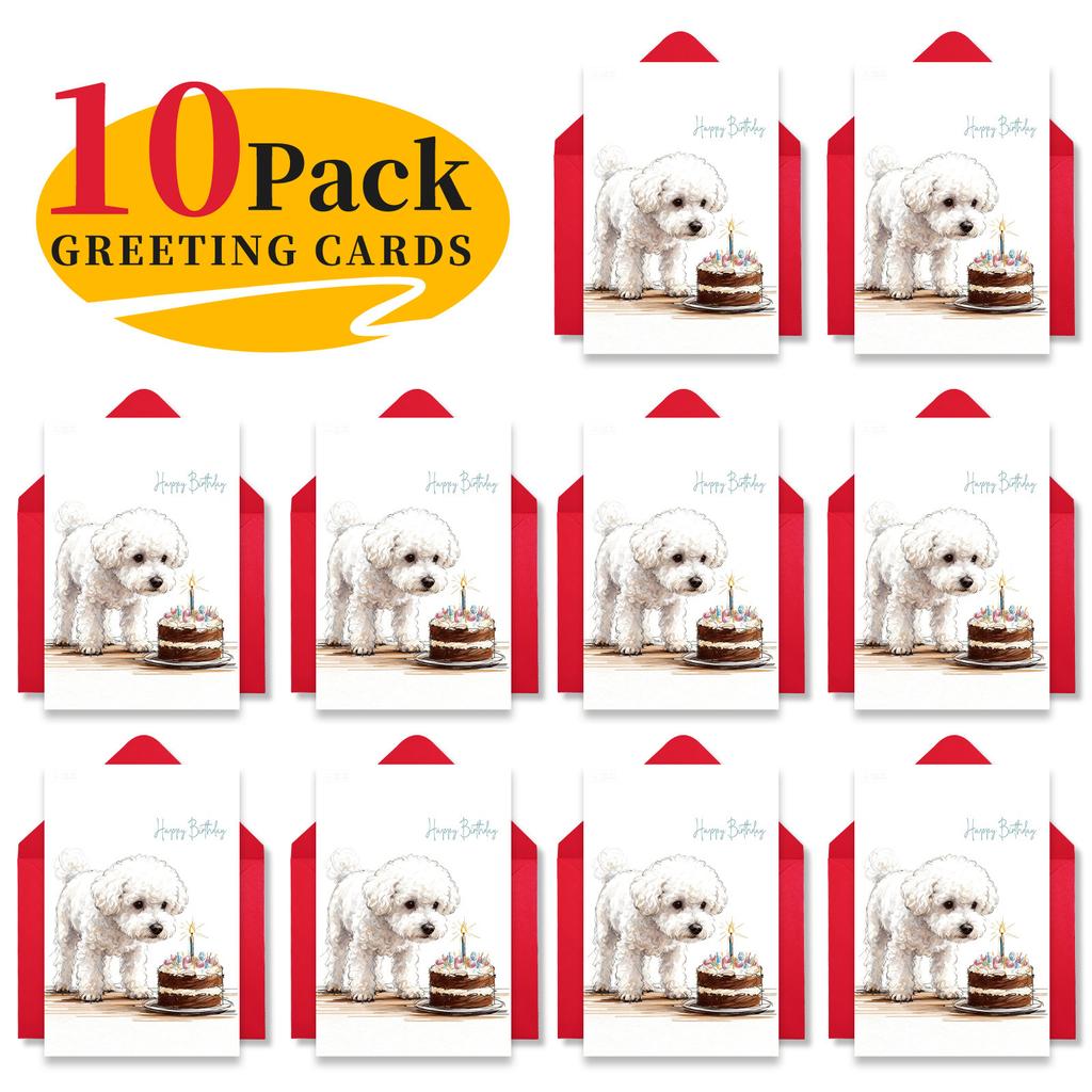 10 Cartoon Birthday Card Envelopes Set With A Variety Of Creative Birthday Greeting Cards