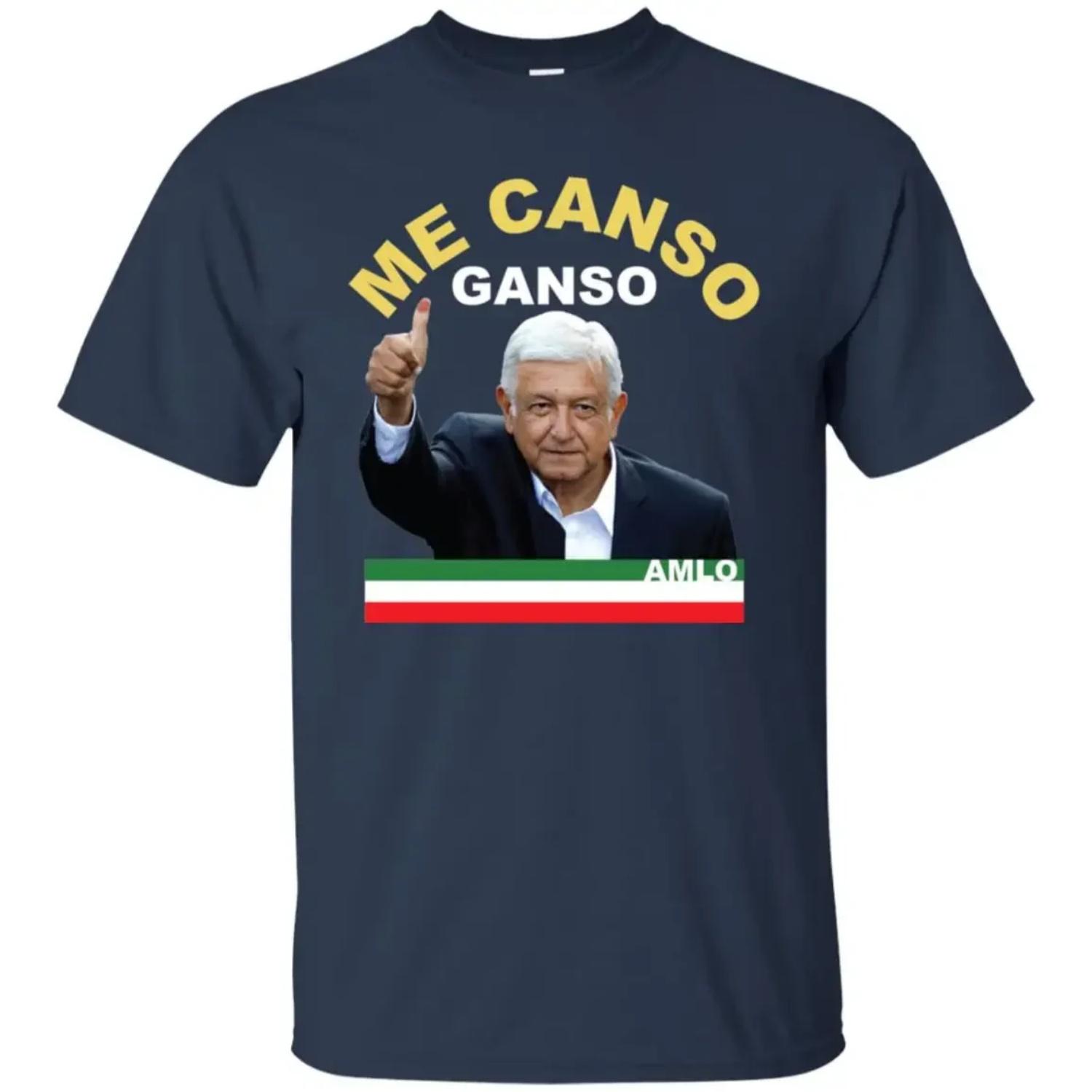 Футболка Me Canso Ganso, AMLO, Esperanto Mexicano S чёрный