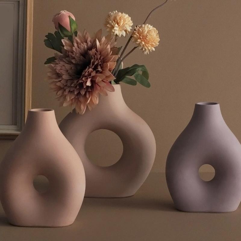 Flower Vase Mould Flexible Silicone Mold for Planter Handmade Home Decoration for Dining Table Flowerpot Molding Tool