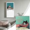 2026 Cat Calendar 21.5*21cm Paper With Fun Illustrations Monthly Calendar Decoration