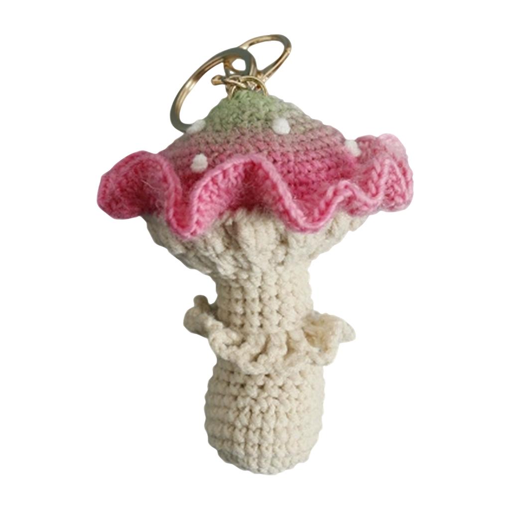 Knitted Keychain Cute Crochet Key for Bag Decoration