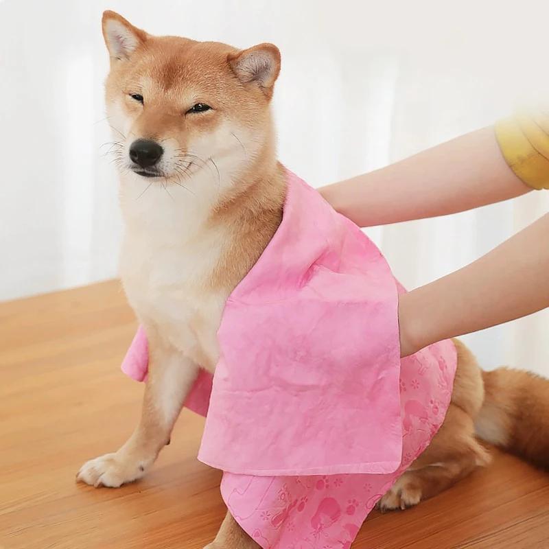 66x43cm Pet Cleaning Product, Dog, Cat, Bath, Hair, Car Wash, Large Imitation Deerskin Towel, Water-absorbing Quick-drying Towel