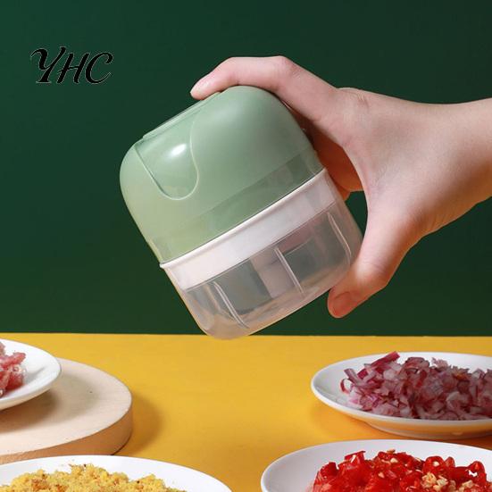 Kitchen Supplies Electric Garlic Press Wireless Water-proof Plastic Simple Gadget Operation Meat Grinder Tools Blender
