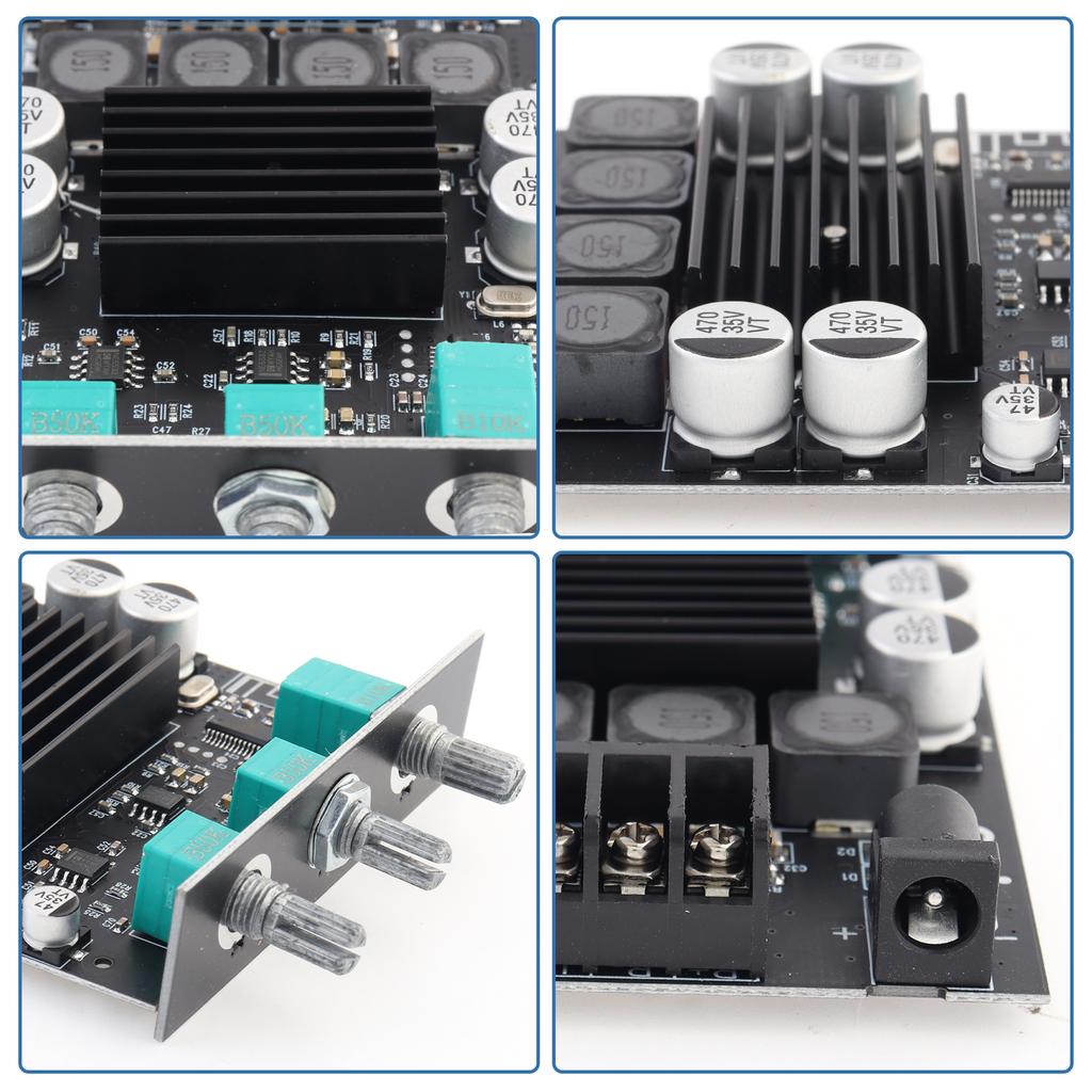 Bluetooths Amplifier Board 100Wx2 TPA3116D2 Car Audio Home Theater DIY Speakers Stereo Receiver 12V-24V Power Module