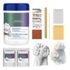 Conjunto de Moldes Manuais Conjunto de Fundição de Lembrança Molde DIY para Pegadas de Mãos e Pés Kit de Fundição em Gesso Lembrança de Pegada de Mão Molde de Crescimento para Casal