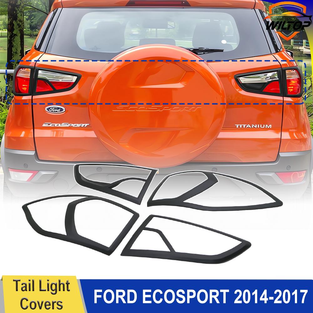 Rücklicht Abdeckung Zierleiste Für Ford Ecosport 2014 2015 2016 2017 Mattschwarz Hinteres Rücklicht Lampe Dekorative Abdeckung Autozubehör