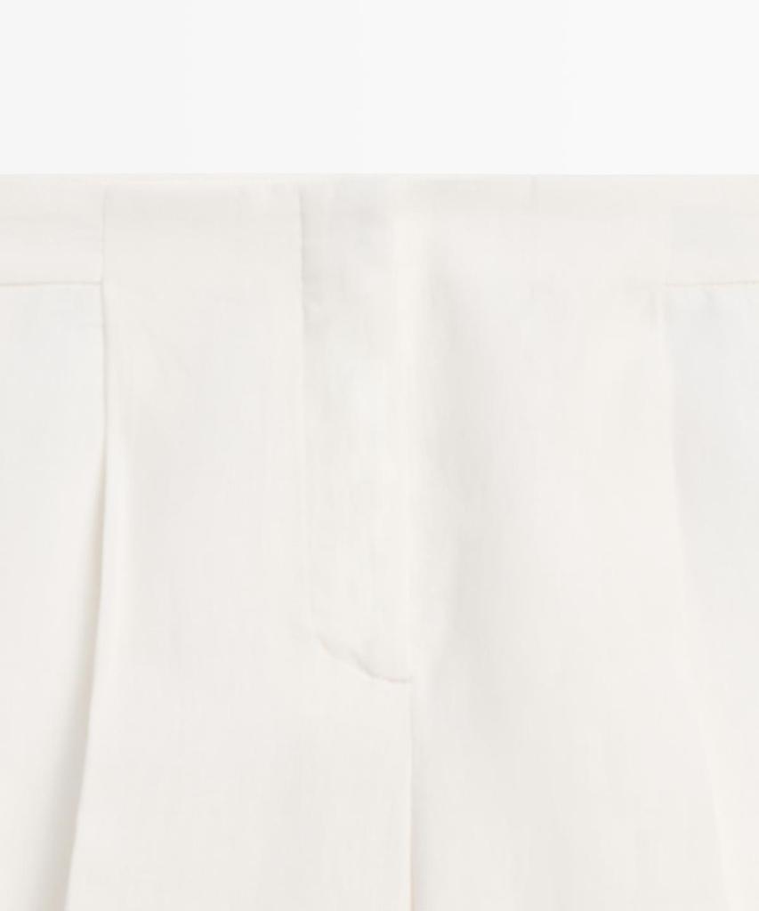 Masimodutti Fluid Linen Suit Pants