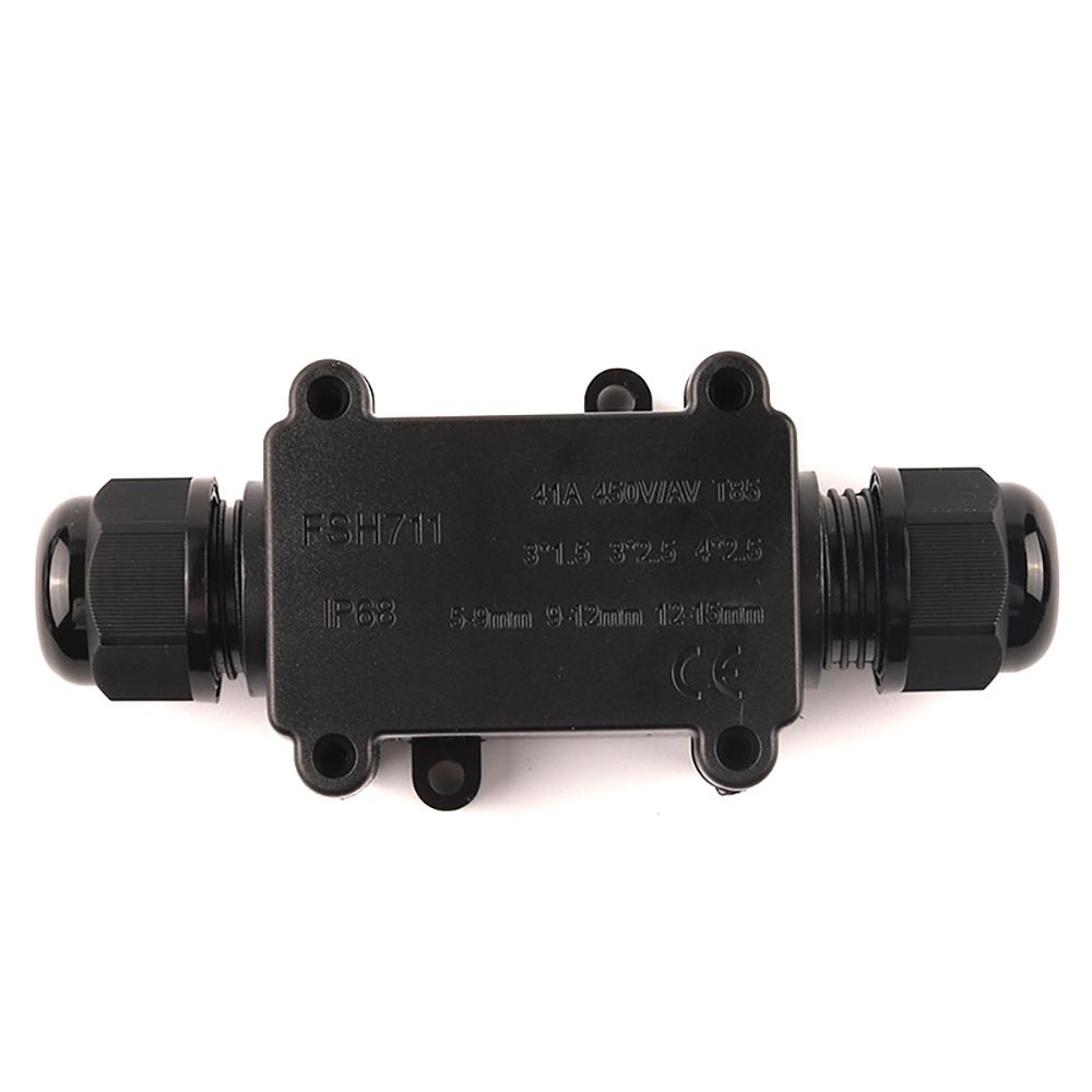 2/3 Way Electrical Outdoor Waterproof Cable Wire Connector IP68 41A/450V Junction Box With Terminal for Light Wiring Accessories