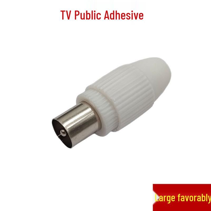 Solderless Male TV Plug, RF Connector, Video Cable & Antenna Straight Plug