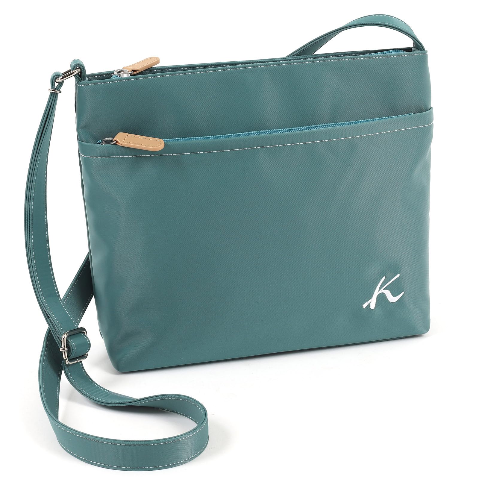 

Crossbody Shoulder Bag Limited Stitch 35901 [Kitamura] R-0702 Women s [WEB Color] Turquoise/White [Green]