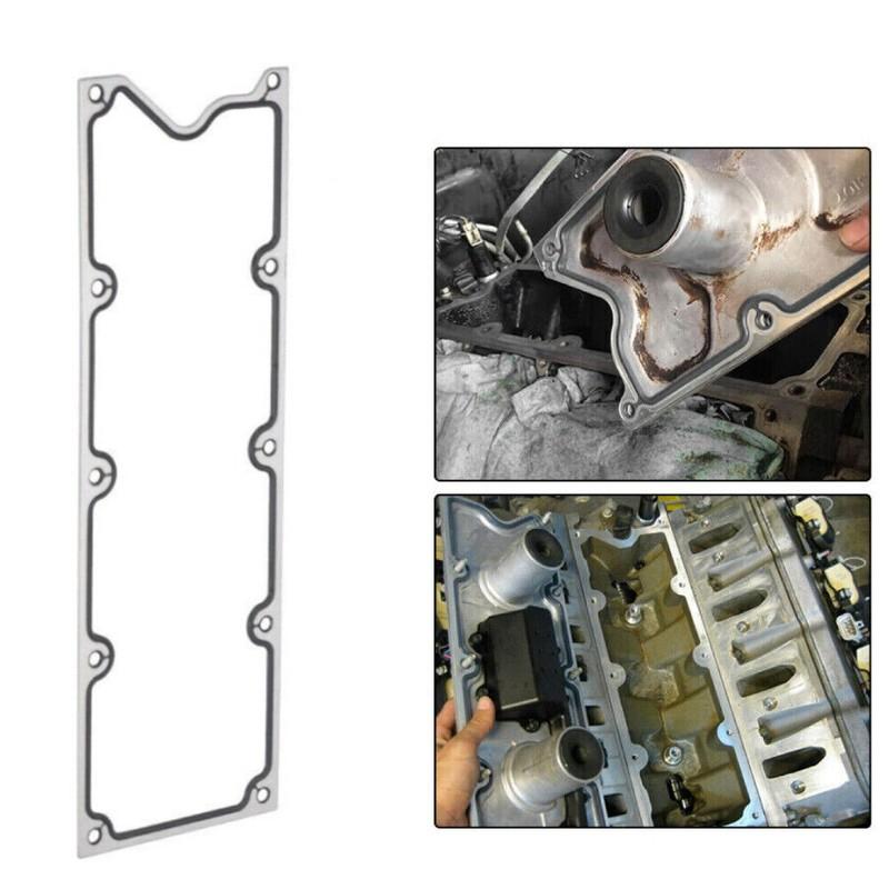 Gen 3 LS Aluminum Valley Pan Cover Plate Gasket For 1999-2003 GM LQ4 LQ9 4.8L 5.3L 5.7L 6.0L Sliver XZ-0008