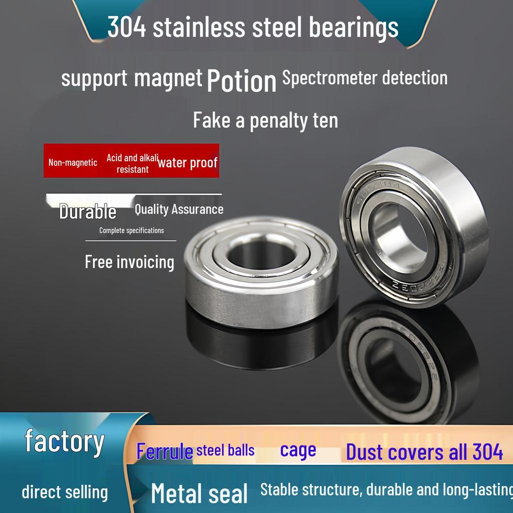 Stainless Steel Bearings 304 Material: S6000Z, 6001-6007 Series