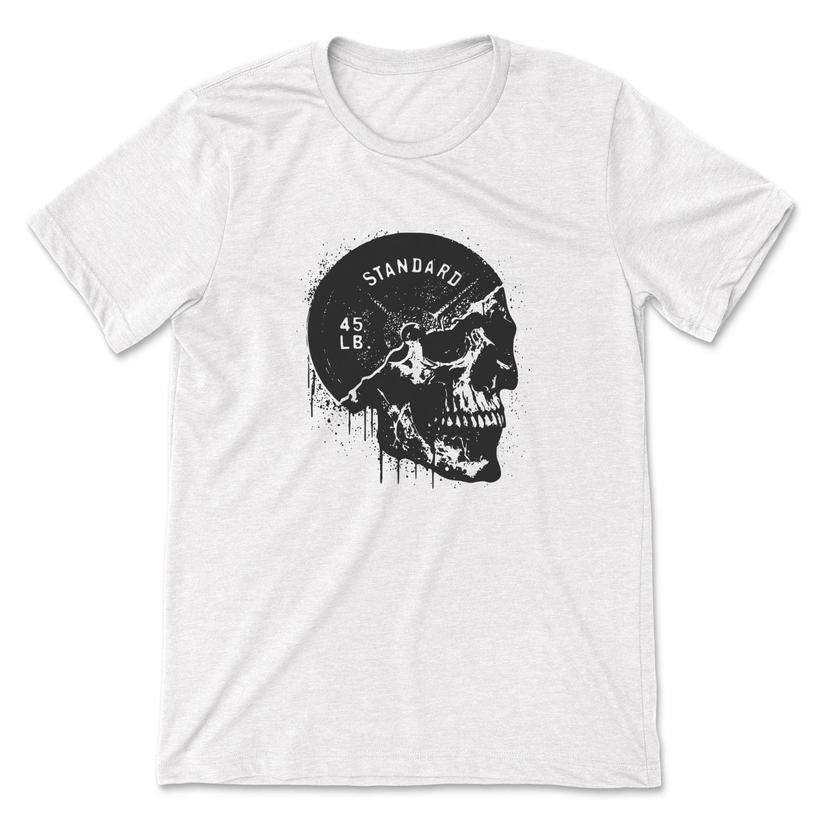 Barbell Skull Shirt Weightlifting Gym Deadlift Powerlifting Tee Gift Men Women S разноцветный