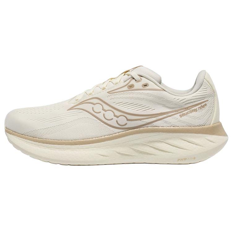 

SAUCONY Ride 18 Удобная Универсальная Амортизация Дышащие Легкие Кроссовки с Низким Верхом для Бега Мужские кроссовки Бежевый S21000-600 45