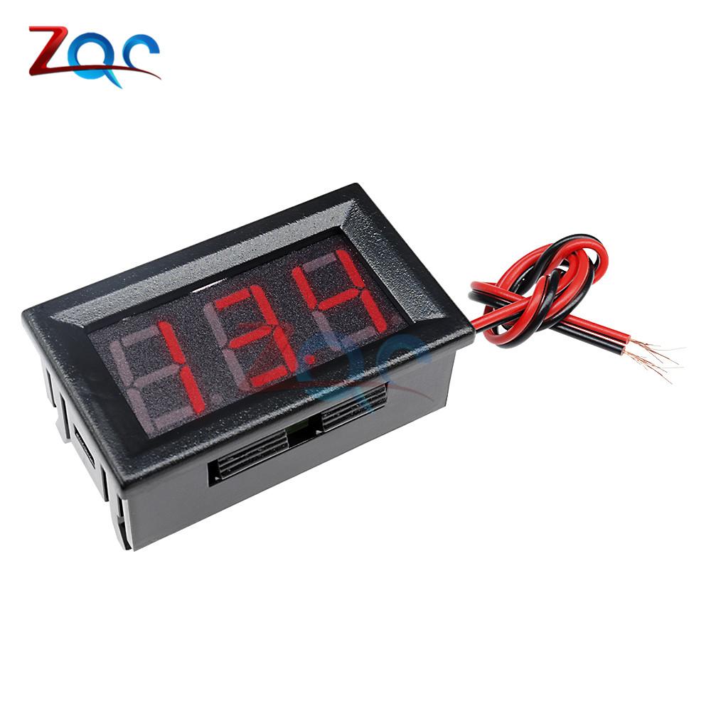 Mini LED Digital Display Voltmeter Detector DC 0-30V / DC 4.5 -30V / AC 70 -500V Voltage Monitor Tester Gauge for Motorcycle Car