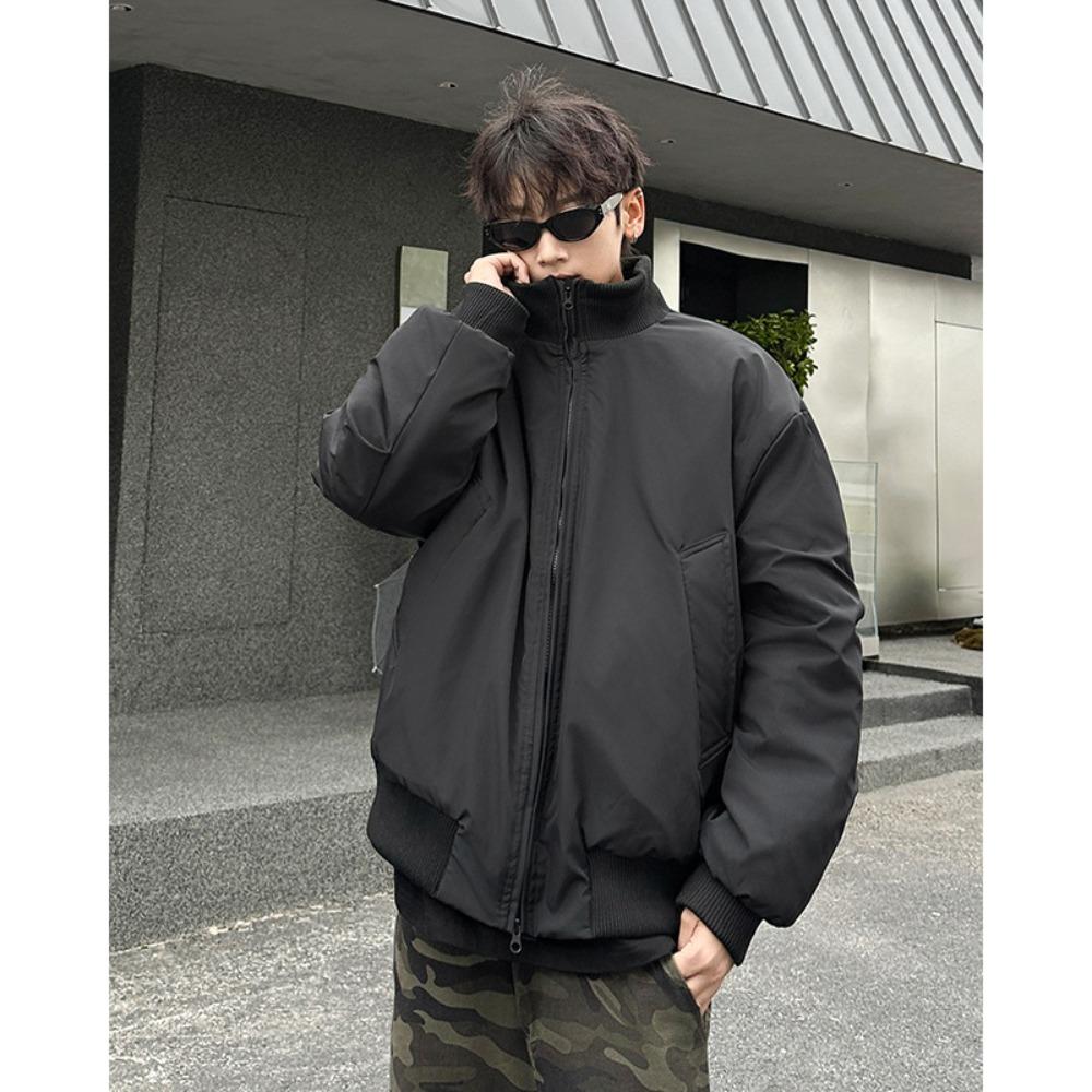 

Пилотная хлопковая одежда хулиганский красивый повседневный воротник-стойка универсальная свободная куртка теплая американская хлопковая стеганая одежда M