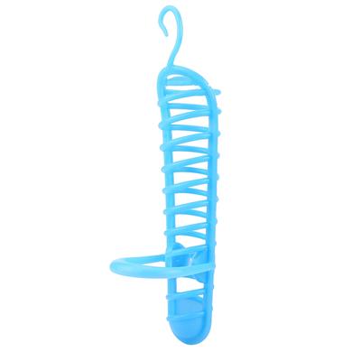 Papug Feeder Basket Plastikowa żywność Karmienie owoców Okoń Stojak na artykuły dla ptaków domowych(niebieski)