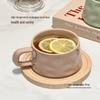 UOSO Aesthetic Ceramic Mug with Spoon