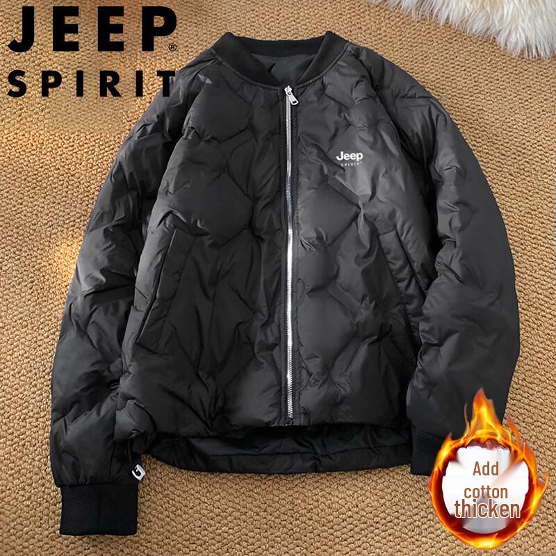 

JEEP SPIRIT Men s Loose Fit Thick Padded Baseball Jacket 3XL