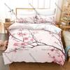 Japanisches Kirschblüten-Bettwäscheset Einzelbett Zweibettbett Vollgröße Queen-Size King-Size Bettwäscheset Schlafzimmer für Erwachsene Bettbezug-Sets Anime-Bettwäscheset