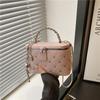 Mini Box Chain Bag With Zipper Closure For Daily Street Style Fashion
