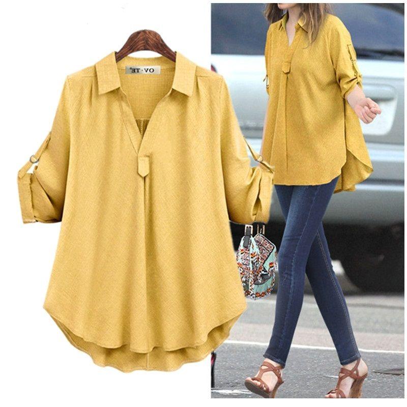 

Amazon Long Sleeve Shirt Top Oversize Women s Clothing Blue XL