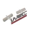 AQXYTBLU 3D Metal WRC Front Grille Badge Emblem Car Decal Sticker Car Styling